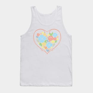 Floral Heart Tank Top